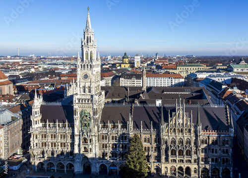 facade of new munich town hall