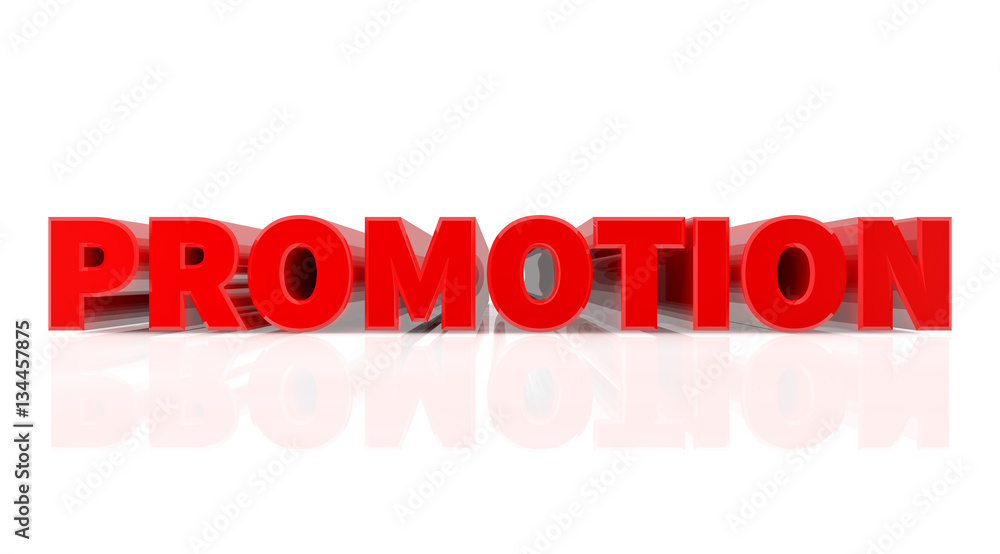 3D PROMOTION word on white background 3d rendering 3D PROMOTION word on white background 3d rendering