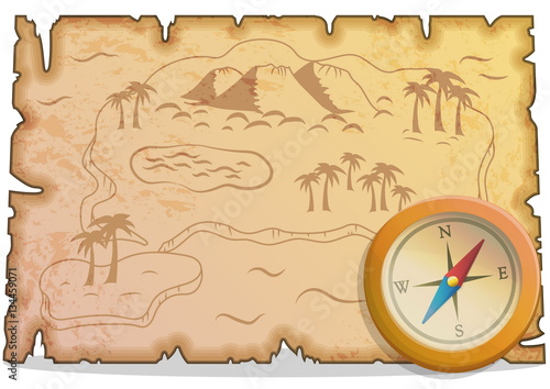 Pirate treasure hunt navigation items