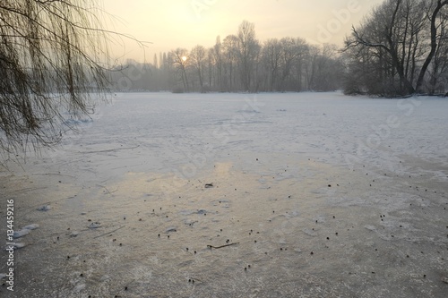 Kleinhesseloher See im Englischen Garten in München
