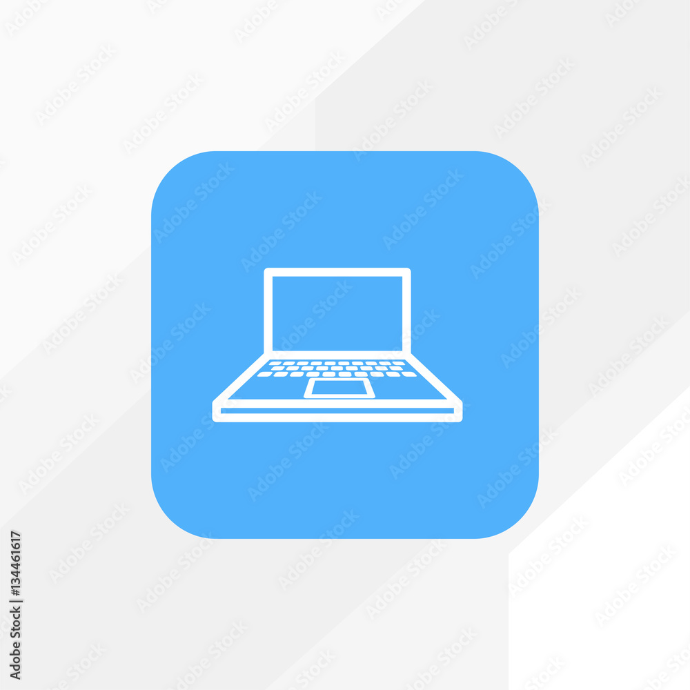 Laptop computer notebook minimalistic vector icon for web design and mobile application user interface Laptop computer notebook minimalistic vector icon for web design and mobile application user interface