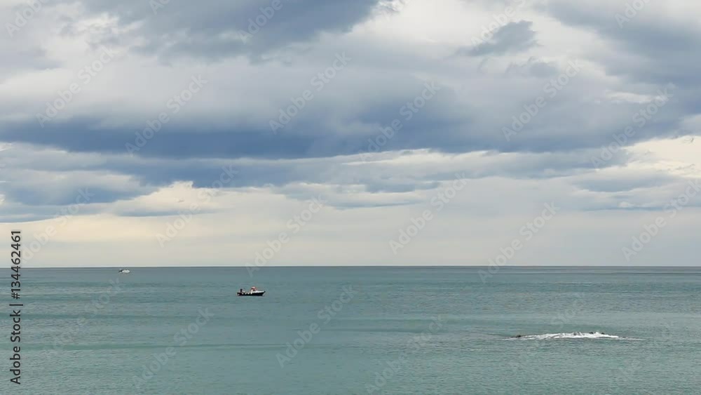 Small boat in mediterranean sea Italy Europe
Small boat in mediterranean sea Italy Europe