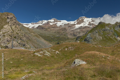 View to Monte Rosa mountain in italian Alps © arturko