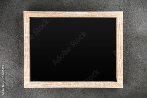 Picture frame on a grey wall