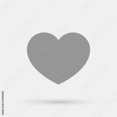 Heart minimalistic vector icon for web design and mobile application user interface