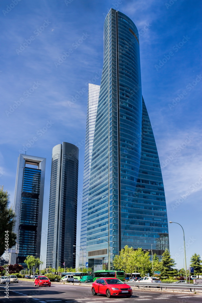 Fototapeta premium Madrid, Hochhäuser