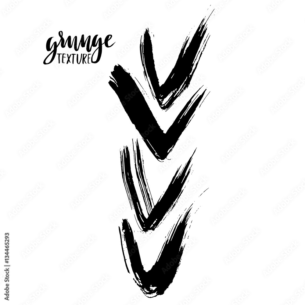 Collection of black painted check marks. Vector set of brush strokes. Isolated on white background. Grunge ticks. Collection of black painted check marks. Vector set of brush strokes. Isolated on white background. Grunge ticks.