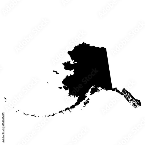 map of the U.S. state Alaska