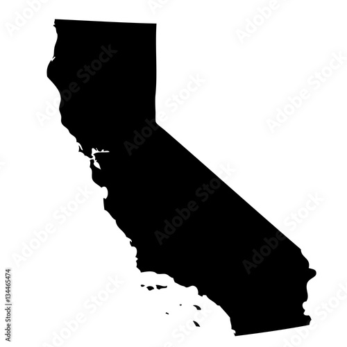 map of the U.S. state California photo