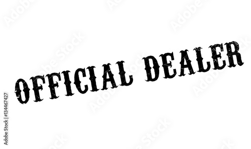 Official Dealer rubber stamp. Grunge design with dust scratches. Effects can be easily removed for a clean, crisp look. Color is easily changed.
