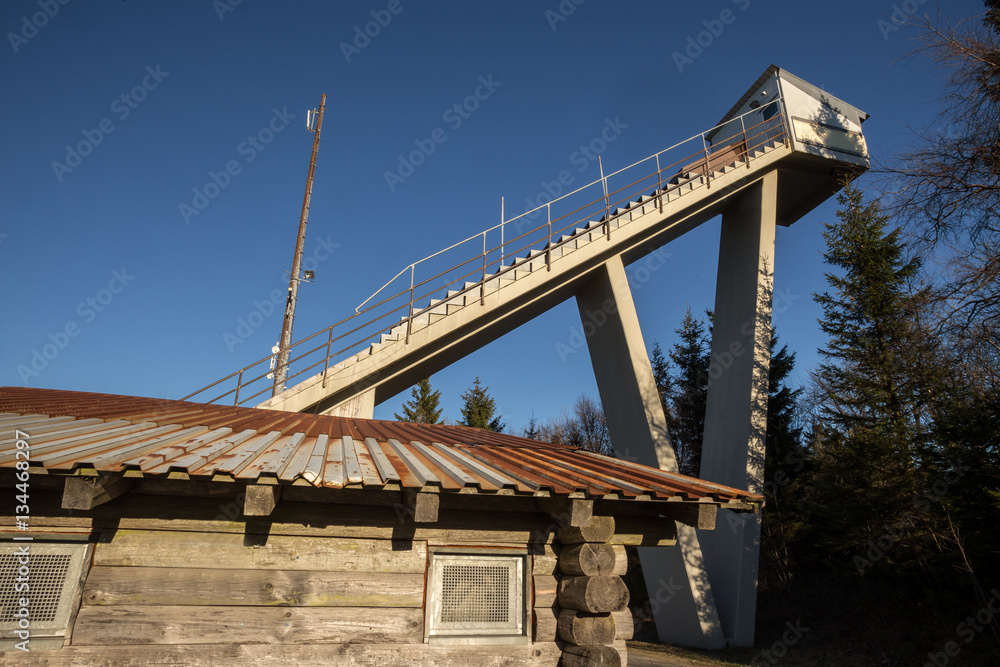 Fototapeta premium Winterberg niemcy treningowa skocznia narciarska