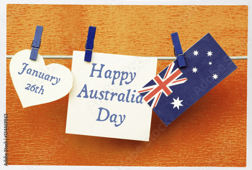 Celebrate Australia Day holiday on January 26 with a Happy Australia Day message greeting written 