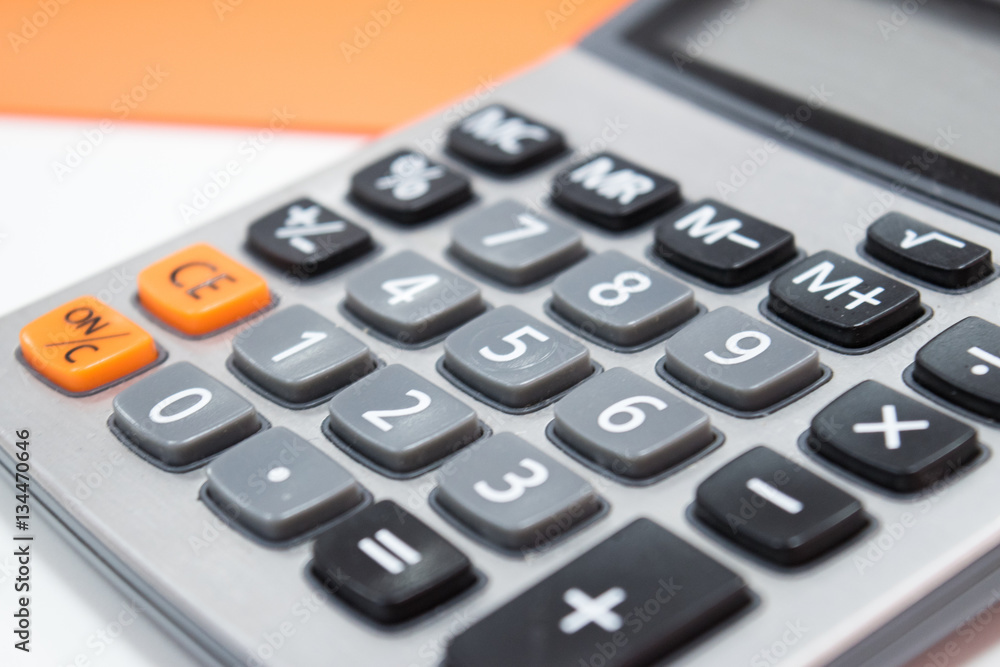 close up business design calculator in work office close up business design calculator in work office