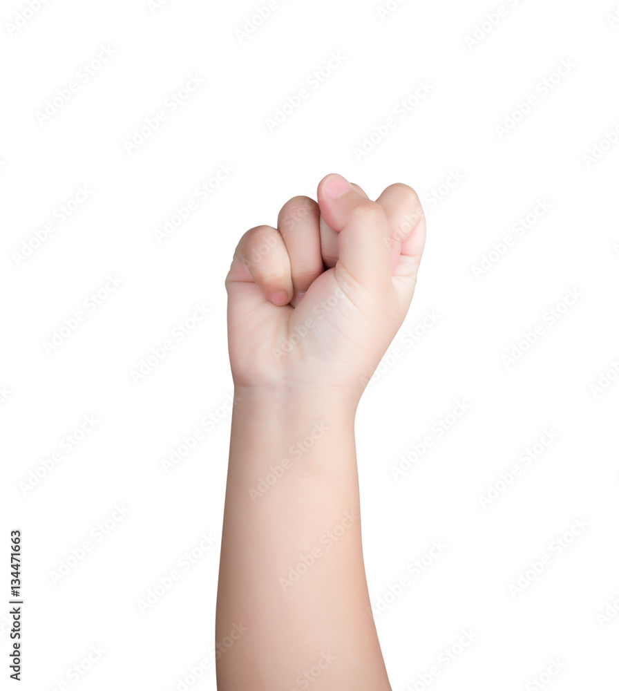 Kid or Children hand isolated on white background with clipping path Kid or Children hand isolated on white background with clipping path