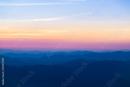 Fototapeta Naklejka Na Ścianę i Meble -  Beautiful sky sunset is twilight.