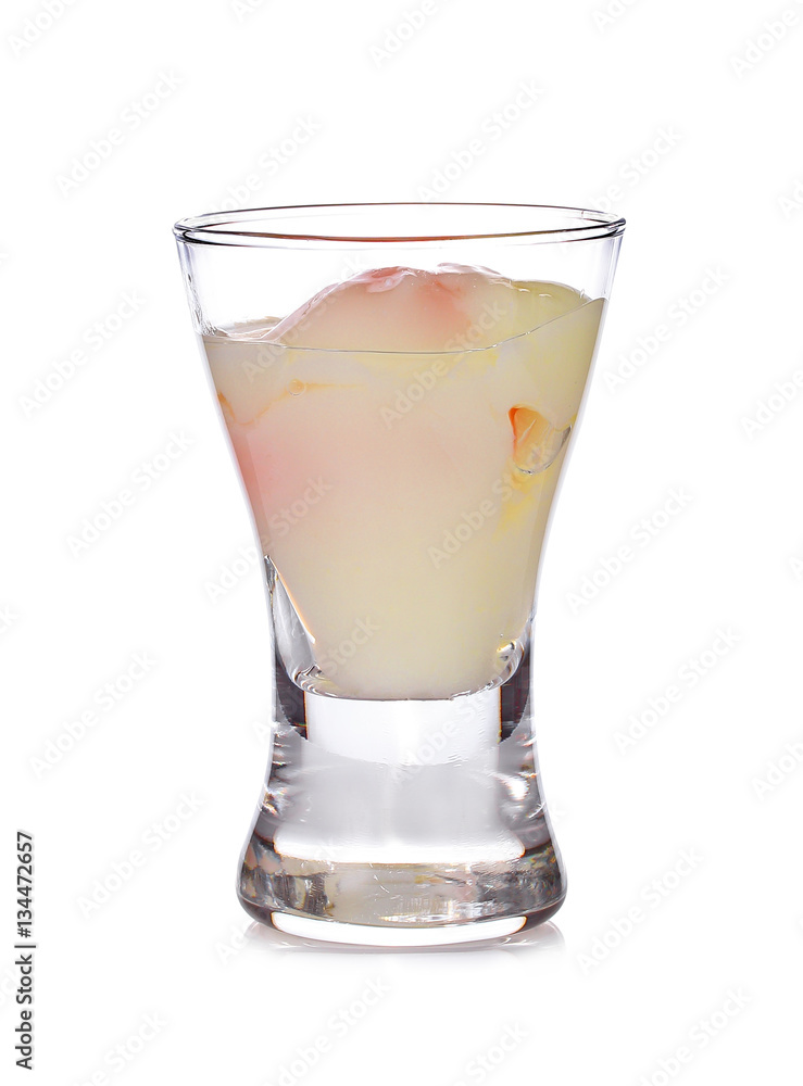 Soft boiled egg on white background Soft boiled egg on white background