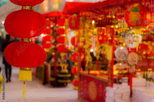 chinese new year lanterns during new year festival