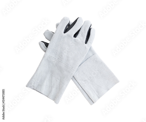 Leather gloves for welding
