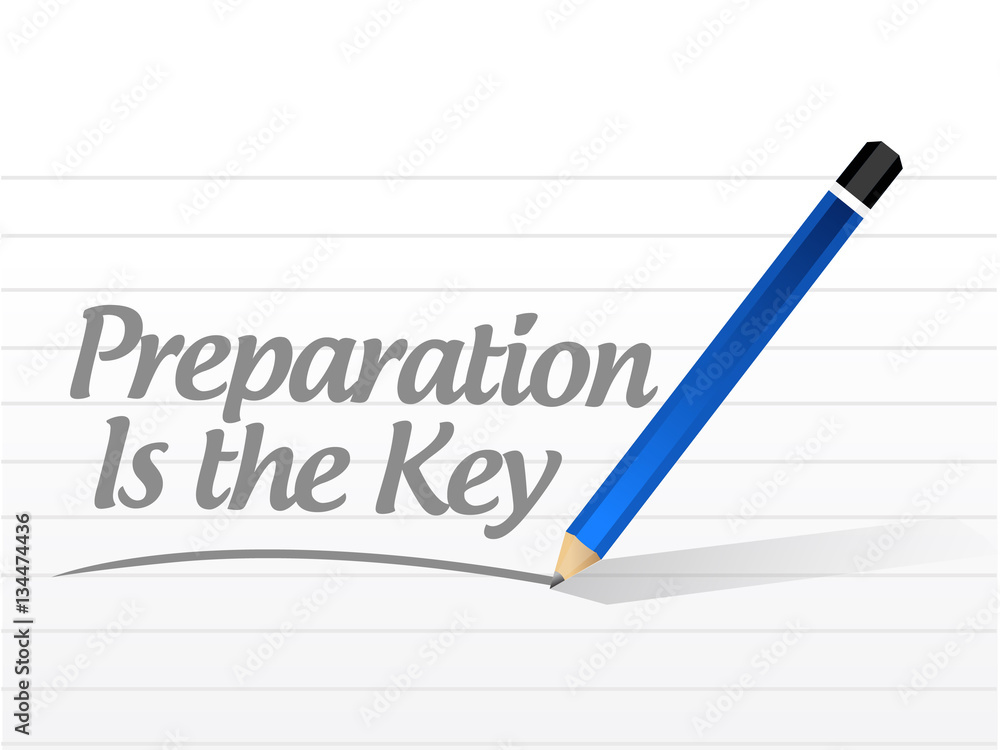 preparation is the key quote sign concept preparation is the key quote sign concept