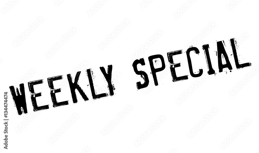 Weekly Special rubber stamp. Grunge design with dust scratches. Effects can be easily removed for a clean, crisp look. Color is easily changed. Weekly Special rubber stamp. Grunge design with dust scratches. Effects can be easily removed for a clean, crisp look. Color is easily changed.