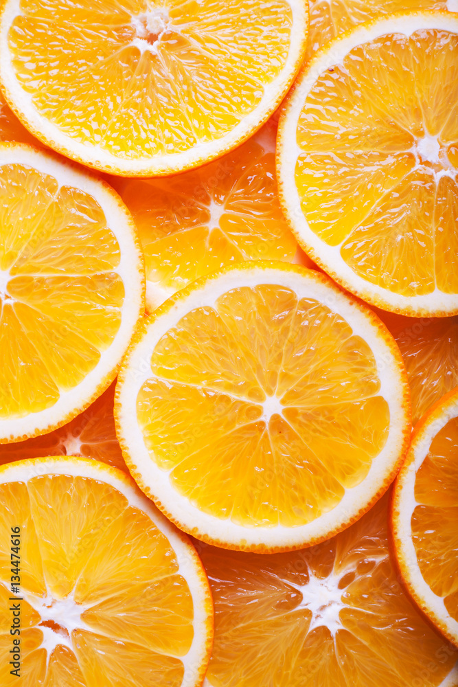 close up of orange slices background close up of orange slices background