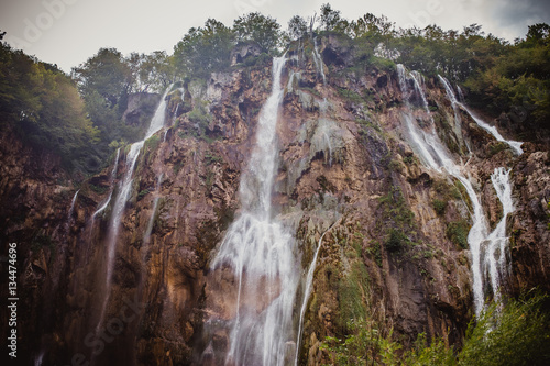 waterfall nature croatia water plitvize