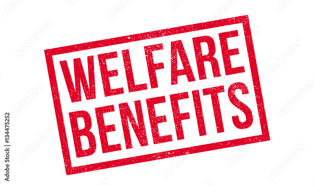 Welfare Benefits rubber stamp. Grunge design with dust scratches. Effects can be easily removed for a clean, crisp look. Color is easily changed. Welfare Benefits rubber stamp. Grunge design with dust scratches. Effects can be easily removed for a clean, crisp look. Color is easily changed.