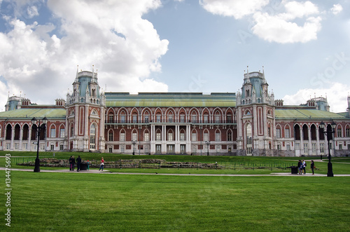 Palace of queen Ekaterina Second Great in Tsaritsino, Moscow, Russia