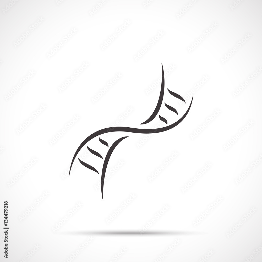 Deoxyribonucleic acid, the dna icon. Genetics and medicine, molecule, chromosome, biology symbol isolated on white background. Line art style. Deoxyribonucleic acid, the dna icon. Genetics and medicine, molecule, chromosome, biology symbol isolated on white background. Line art style.
