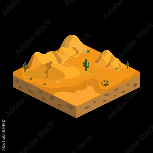 relief isometric flat icon