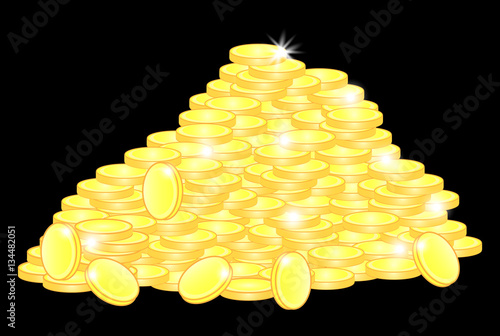 Vector heap of golden coins