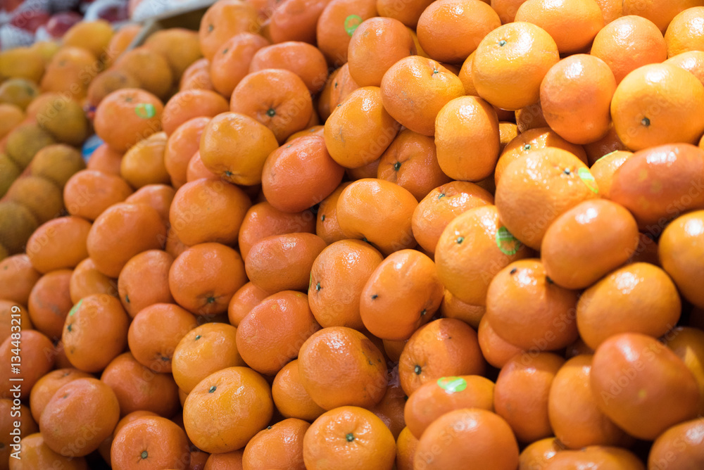 Healthy natural food, background. Orange