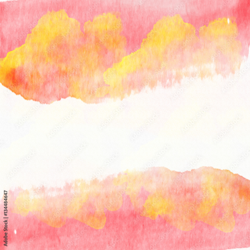 Designed art background. Used watercolor elements.
