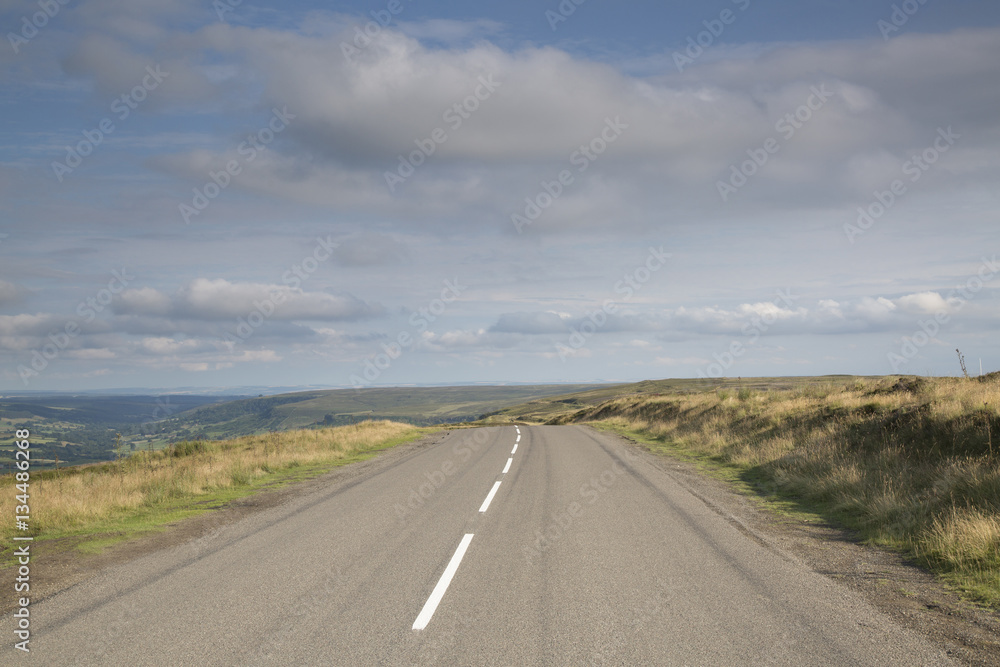 Open Road, North Yorkshire Moors; England