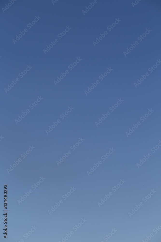 Clear cloudless blue sky Vertical natural gradient