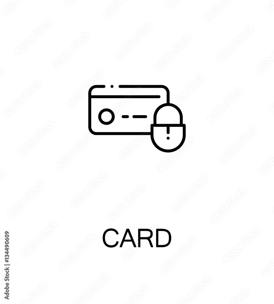 Card flat icon Card flat icon