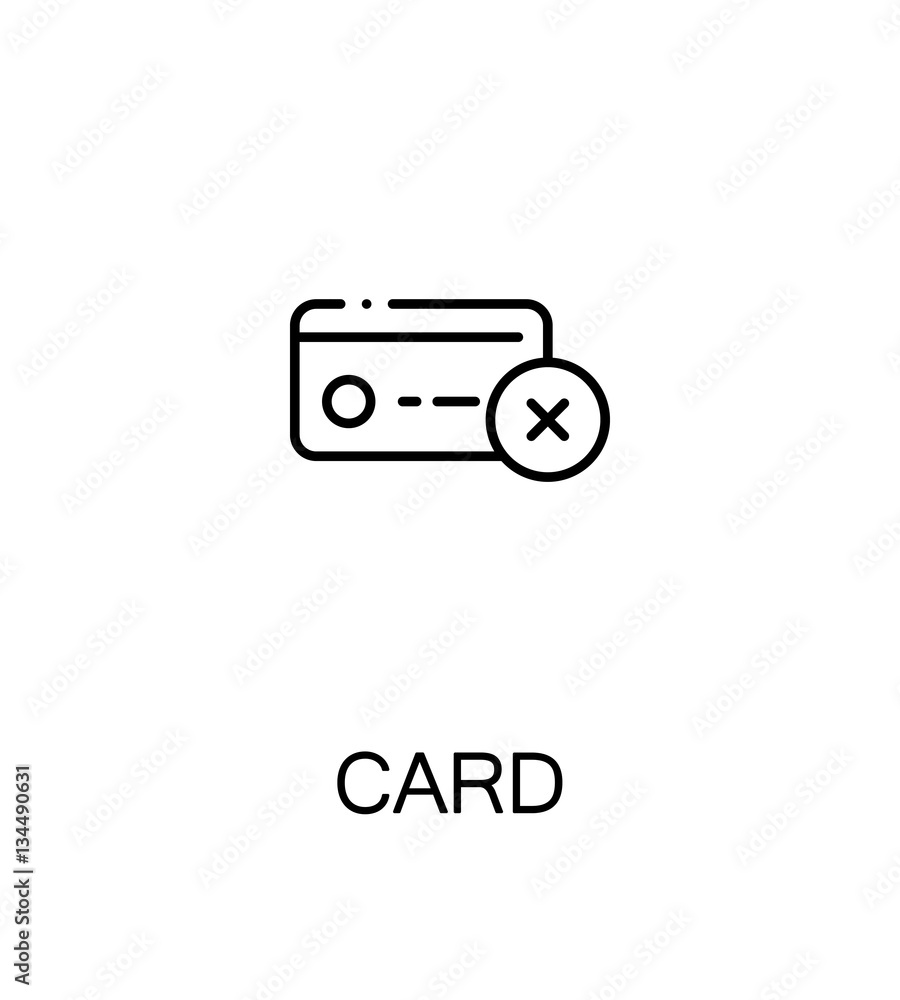 Card flat icon Card flat icon