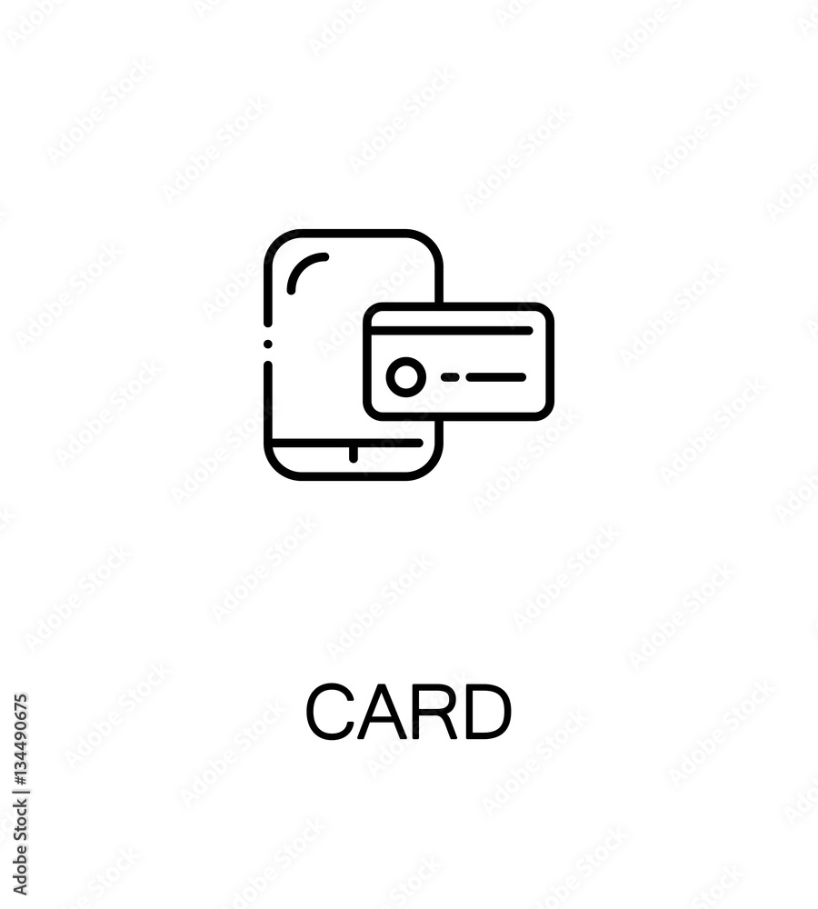 Card flat icon Card flat icon