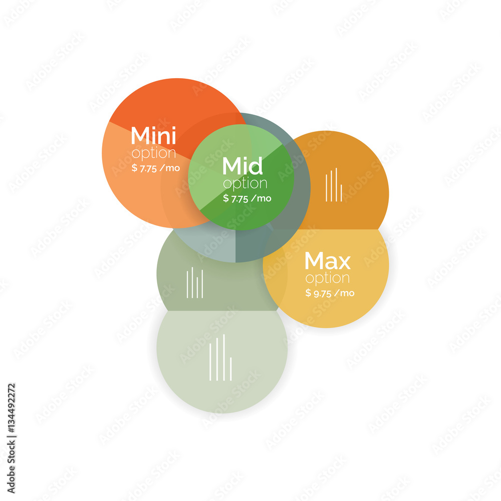 Circle business option diagrams Circle business option diagrams
