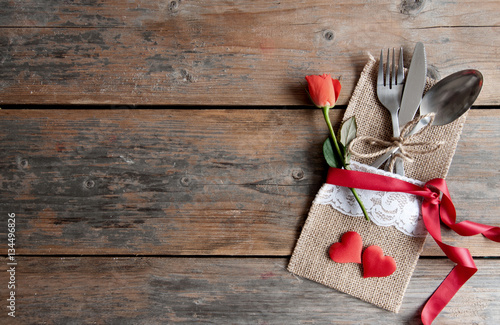 Valentines day meal background