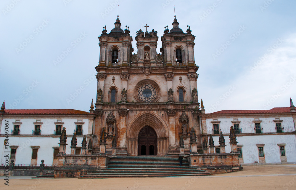 Portogallo, 30/03/2012: il monastero medievale cattolico romano di Alcobaca, fondato nel 1153 dal primo re portoghese, Alfonso I, e luogo simbolico per tutti i successivi re del Portogallo
