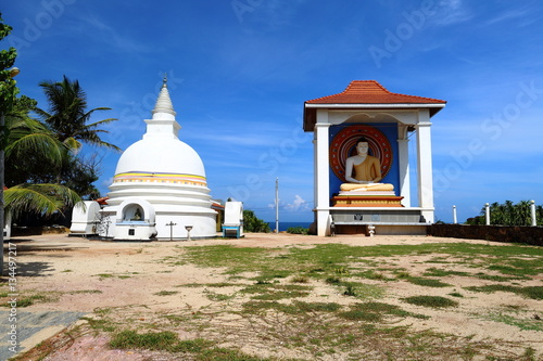 Sri Lanka. Unawatuna Devol Devalaya. & landmark, shrine, devol, devalaya, altar, worship, divine, temple, monument, statue, gift, offering, culture, tabernacle, hill,  photo