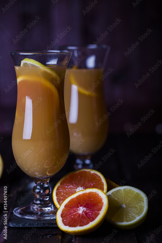 Fototapeta premium Cut different kind of oranges