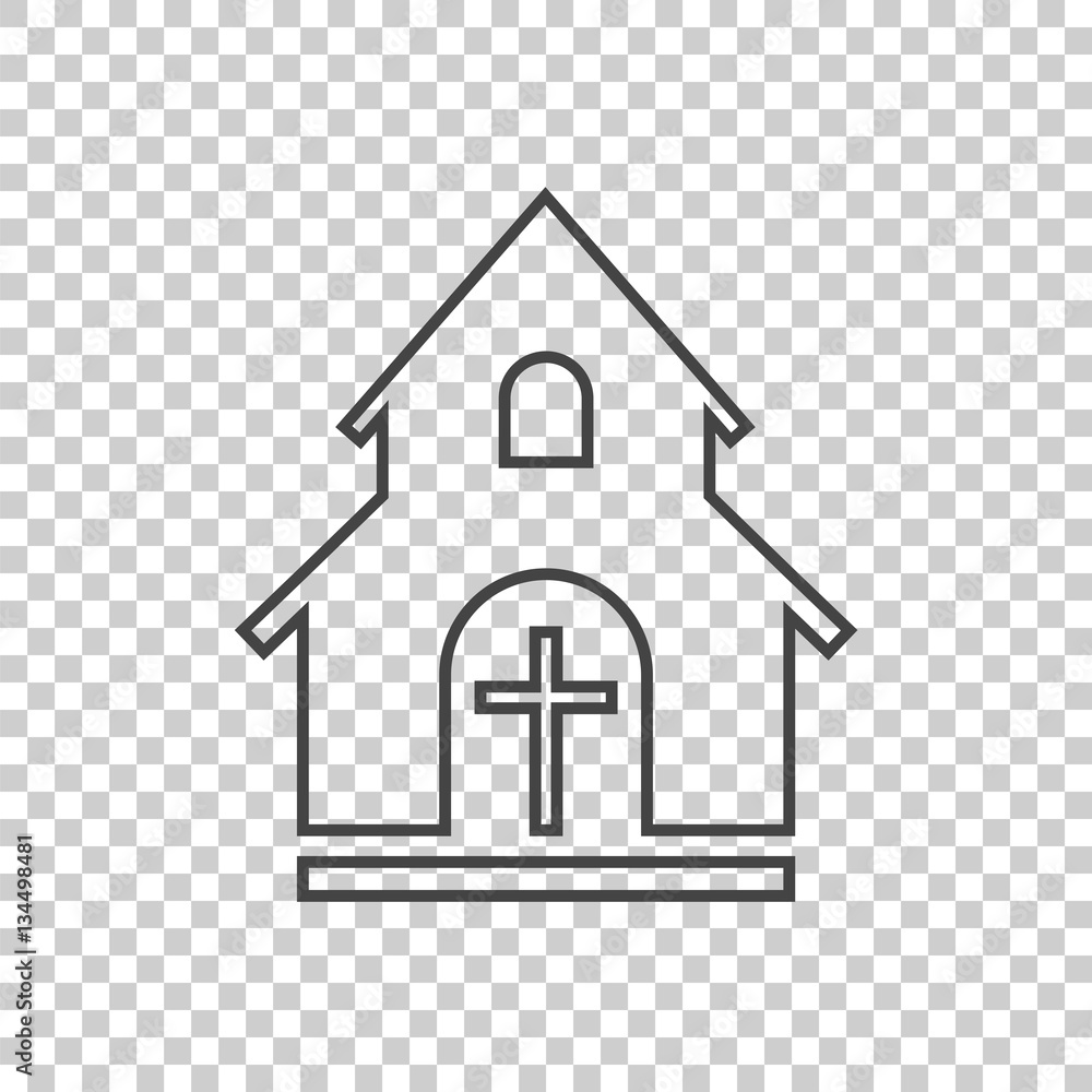 Line church sanctuary vector illustration icon. Simple flat pictogram for business, marketing, mobile app, internet on isolated background Line church sanctuary vector illustration icon. Simple flat pictogram for business, marketing, mobile app, internet on isolated background