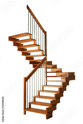 Corner Staircase to wooden