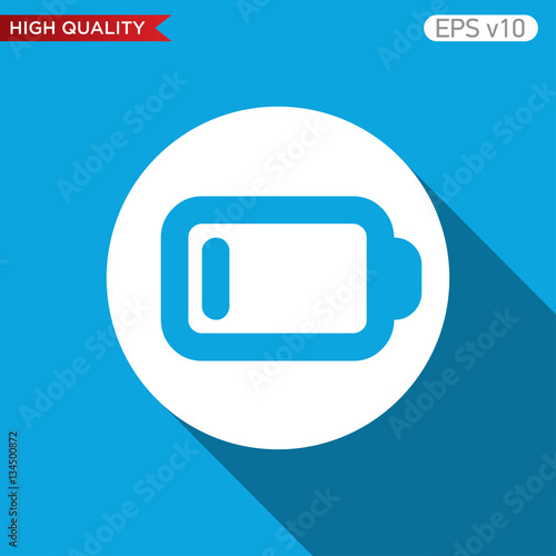Free Download Colored icon or button of battery symbol with background - GFXLoad