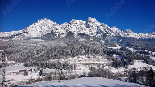 Mountain view from Leogang Austria photo