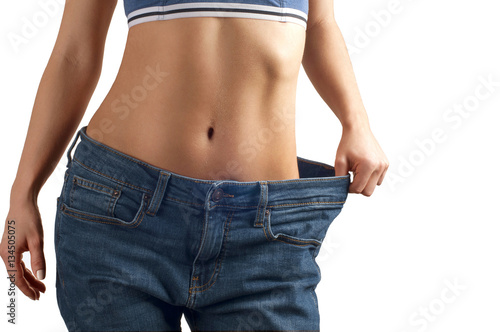 Successful weight loss, beautiful female waist, diet concept © Dmytro Flisak