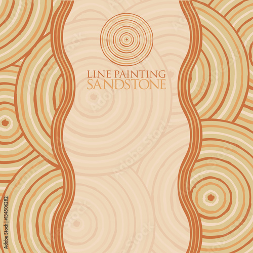 Line painting invite/ greeting card in vector format.