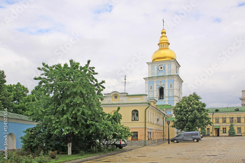 View at  Bell Tower of St. Michael's Golden-Domed Monastery in Kiev. Ukraine photo